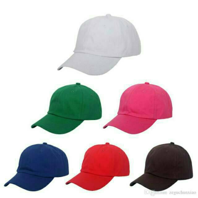 RING BESI TOPI POLOS BASEBALL bahan TWILL DEWASA....BASEBALL CAP TERLARIS