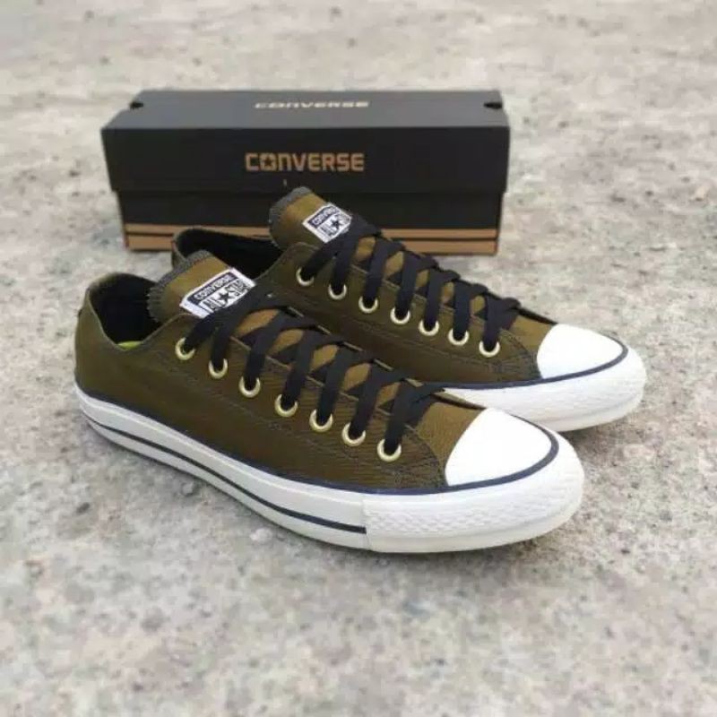 NEW ARRIVAL ! CONVERSE CT HIJAU ARMY RING GOLD SEPATU PRIA WANITA IMPORT