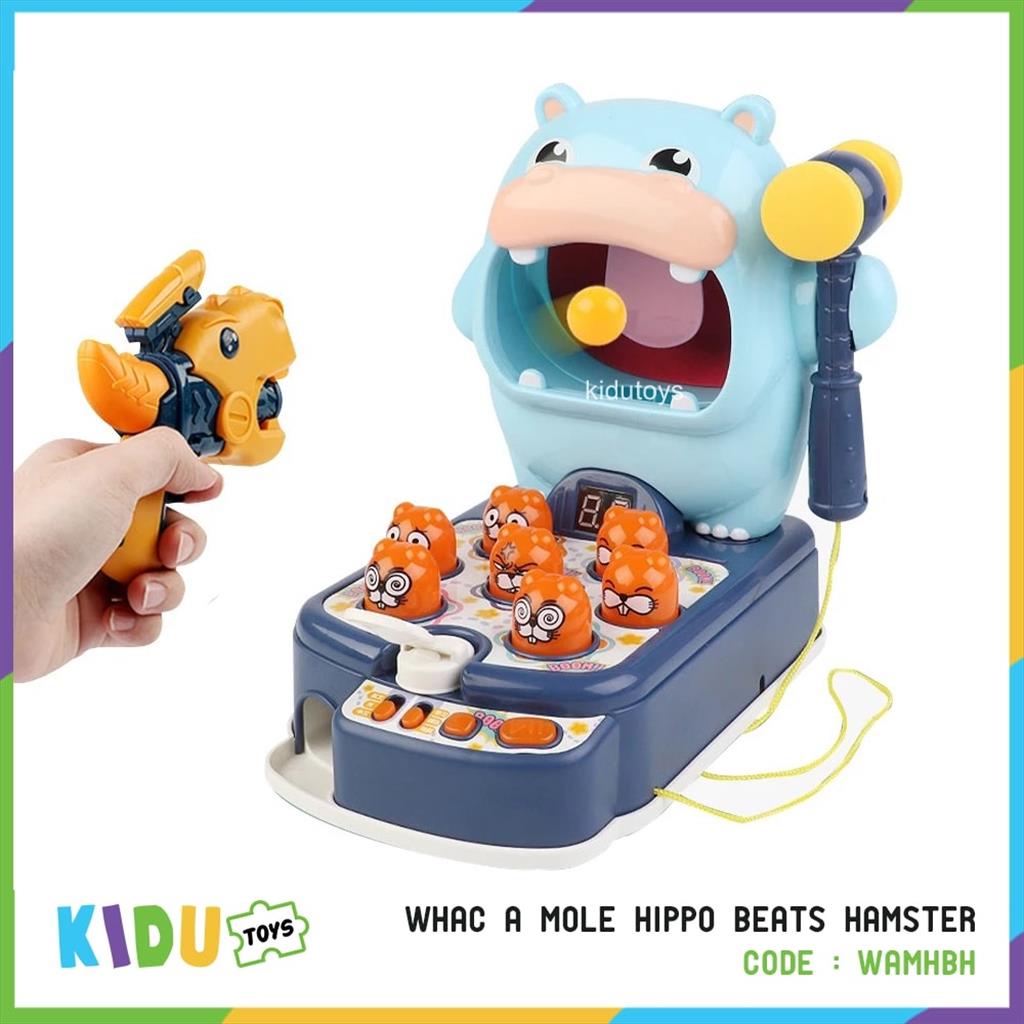 Mainan Anak Mole Pukul Tupai Whack A Mole / Whac A Mole Hippo Beats Hamster Kidu Toys