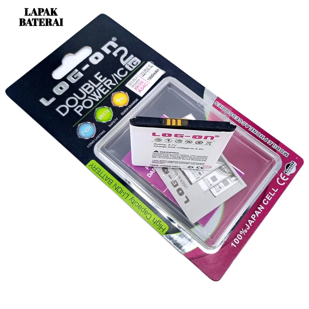 LOG - ON Baterai everCOSS A54C - batre CROSS a54c battery ORIGINAL