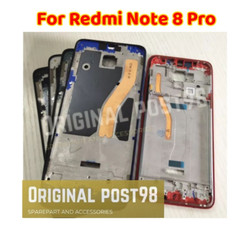 Note 8 Pro - Frame Lcd Tatakan Lcd Tulang Tengah Bezel Xiaomi Redmi Note 8 Pro Ori