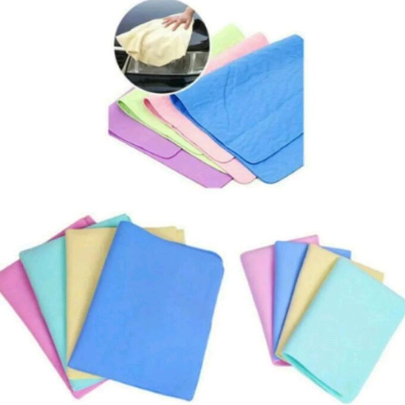 Kain Kanebo Serat Sintetis High Quality Lap Chamois Magic Towel ukuran medium