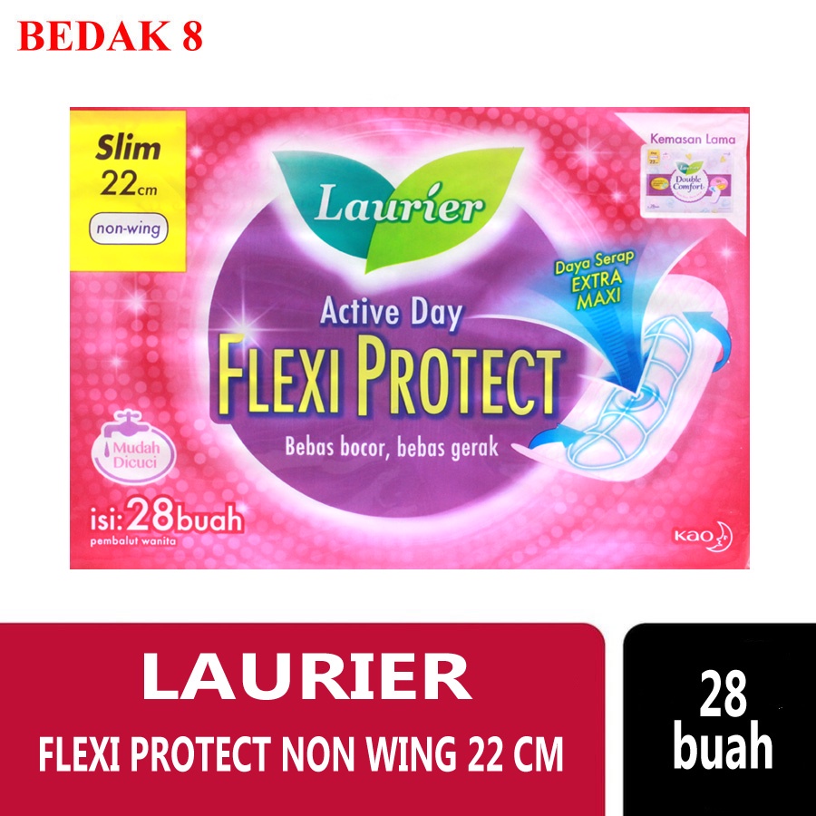 Laurier Flexi Protect Pembalut Wanita Non Wing 22cm 28s