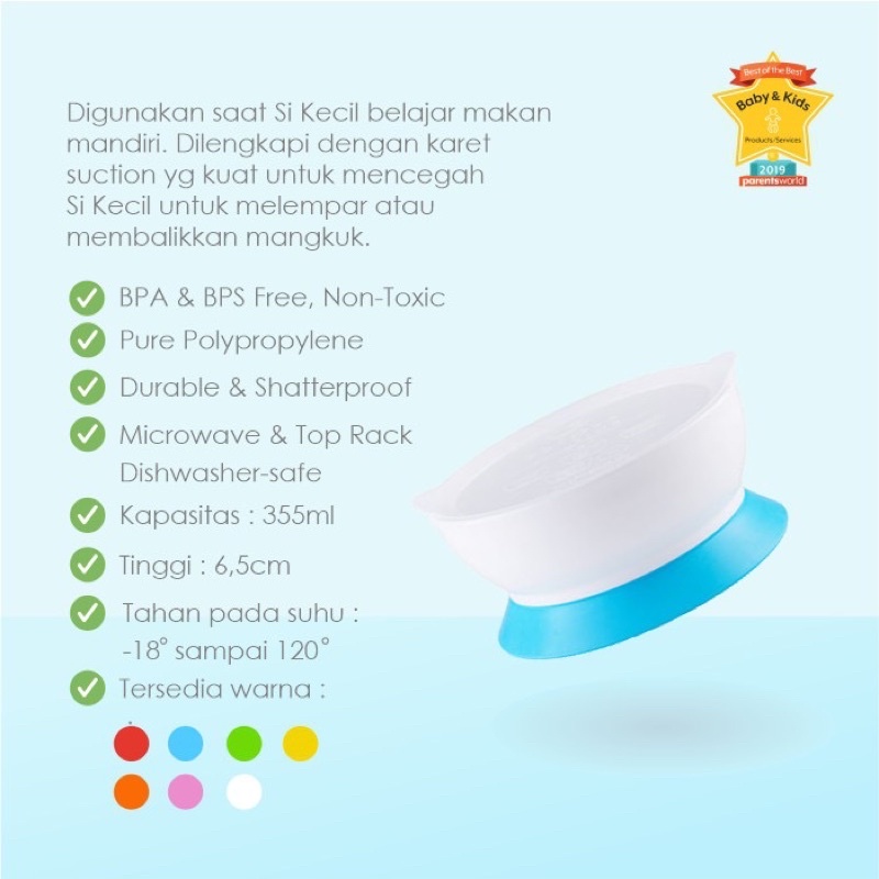 Elipse Kids STAGE 2 Suction Bowl/Mangkok makan anak