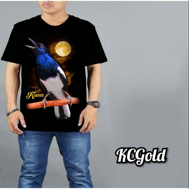 L1A Fashion pria lengan pendek motif kacer kcgold