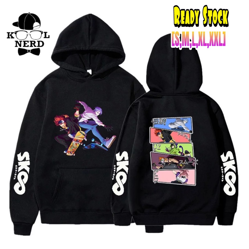 HOODIE COSPLAY MANGA JEPANG SK8 SKATEBOARD THE INFINITY KARAKTER REKI KYAN AND LANGAA HASEGAWA SKATE