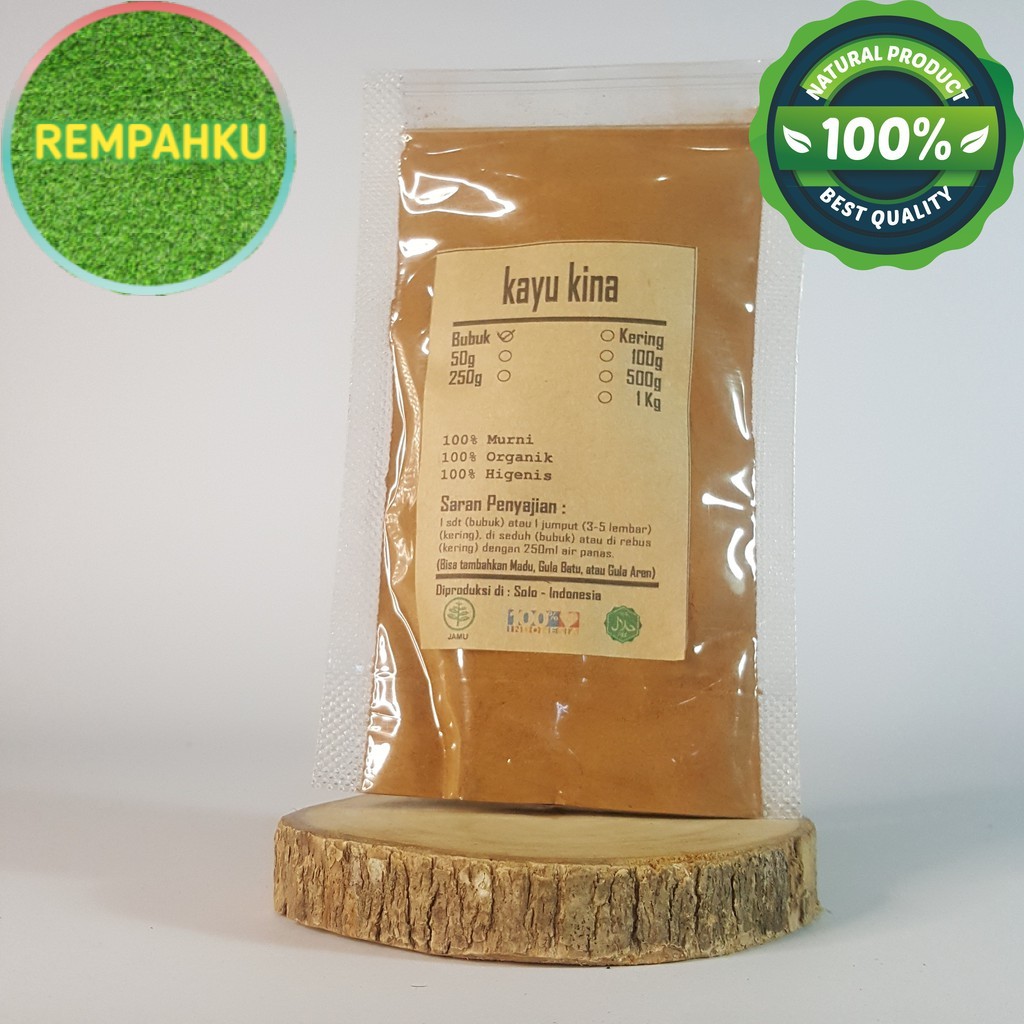 

KAYU KINA BUBUK 1 KG - Cinchona Calisaya - MURNI - JSR - REMPAH