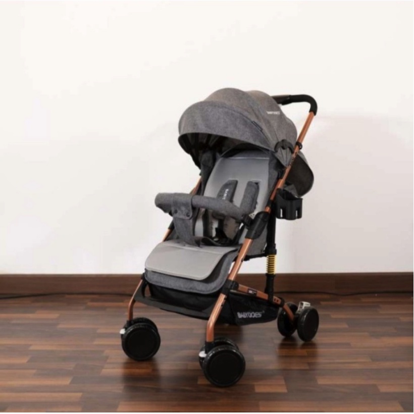 Stroller Newborn Olla/Holla Babydoes Bisa Lipat Produk Asli Warna Abu