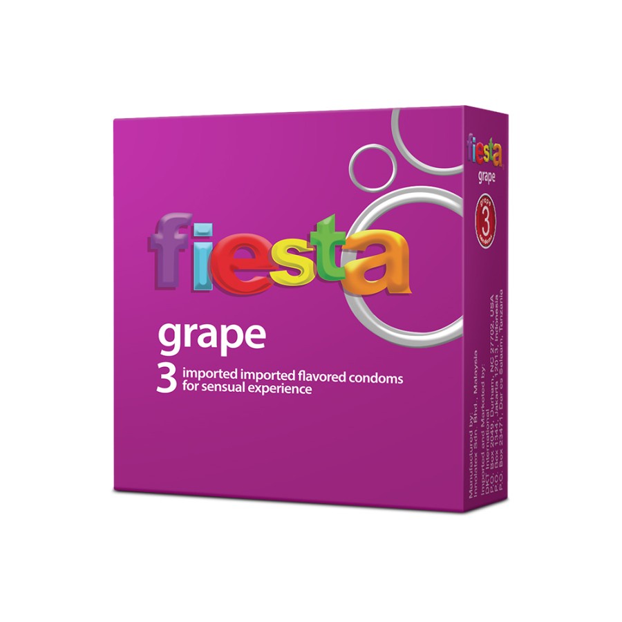 Kondom Fiesta Grape Anggur isi 3