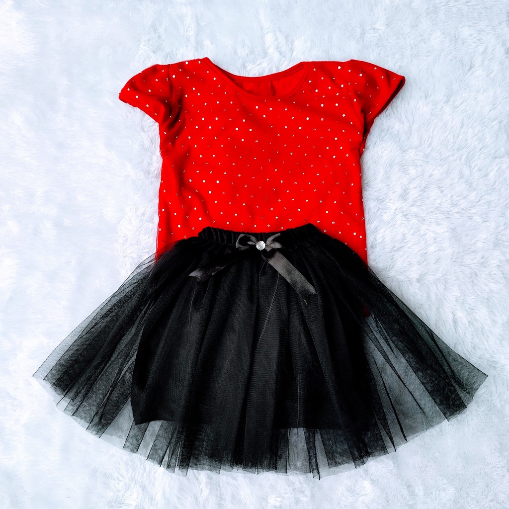 Clarisa Setelan Rok Anak Perempuan - Setelan Rok Tutu Bayi - Setelan Rok Tutu Anak Perempuan - Setel