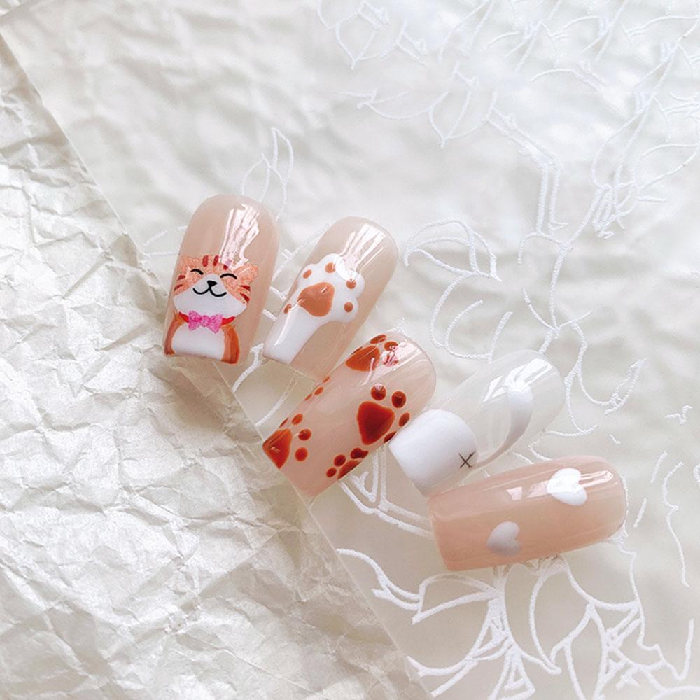 Mxbeauty Stiker Kuku 3D Tahan Air Untuk Nail Art DIY