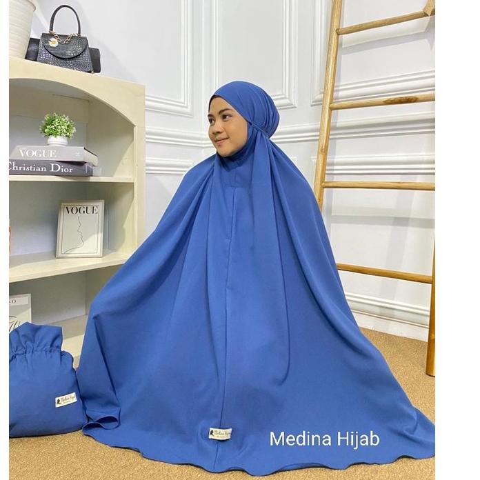 (SIAP KIRIM..) Mukena Meiza Dewasa Traveling Polos Jumbo / Mukena Treveling Terbaru 2022