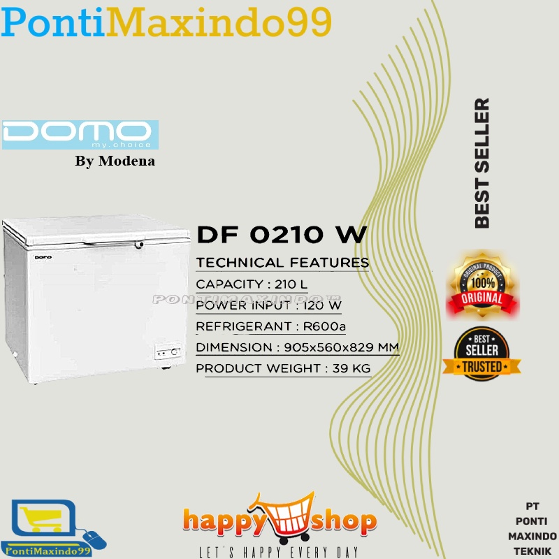 CHEST FREEZER-FREEZER BOX DOMO DF 0210 W