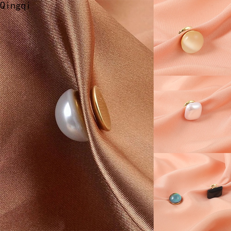 Bros Pin Magnetik Tanpa Lubang Hias Mutiara Untuk Aksesoris Hijab Wanita Muslim