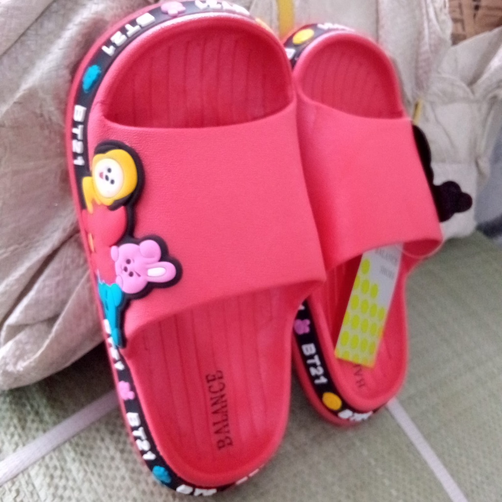 Sandal Selop Anak perempuan  BTS21 &amp; SOPIA 2208-A3 / 2222-1 (24-35) /Sandal import anak trandy &amp; termurah