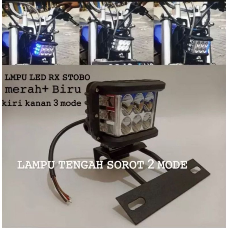 PAKET LAMPU DEPAN 6 MATA JUMBO +LAMPU BELAKANG RX-KING /RX Z RX RX SPECIAL