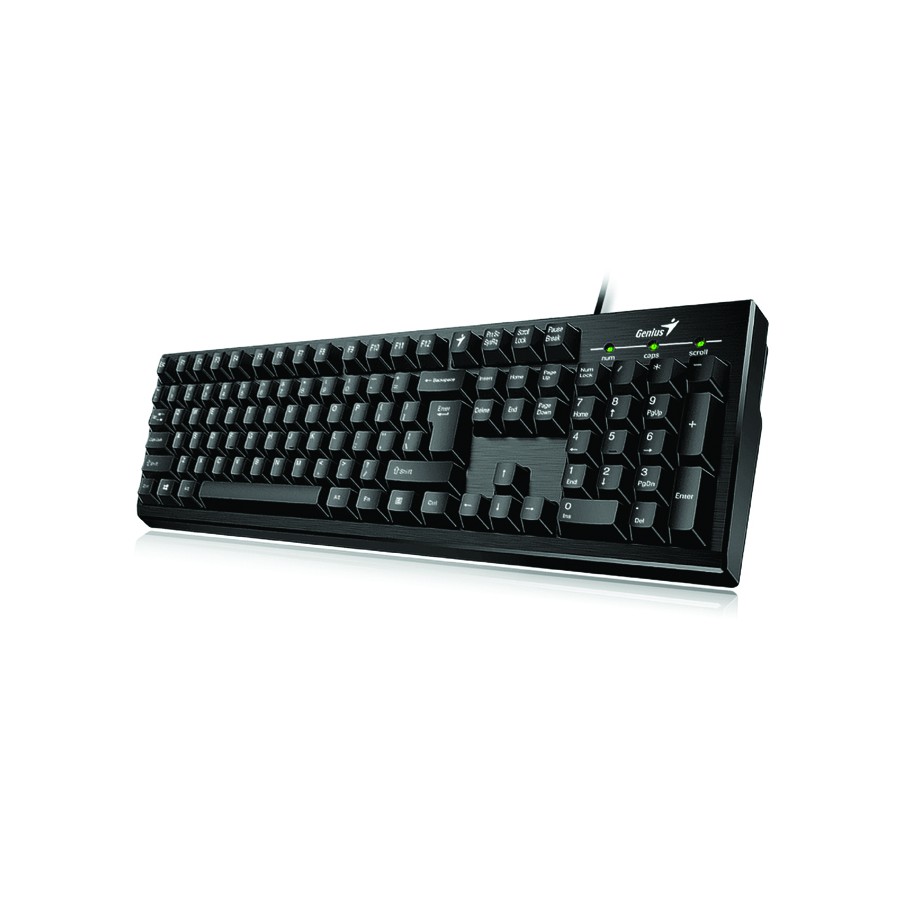 KB1 | KEYBOARD USB GENIUS KB-100 / KB-101 ORIGINAL RESMI (BLACK)