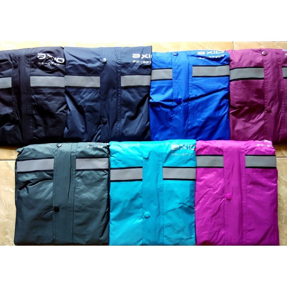 Jas Hujan AXIO Europe Original Warna Hitam / Black