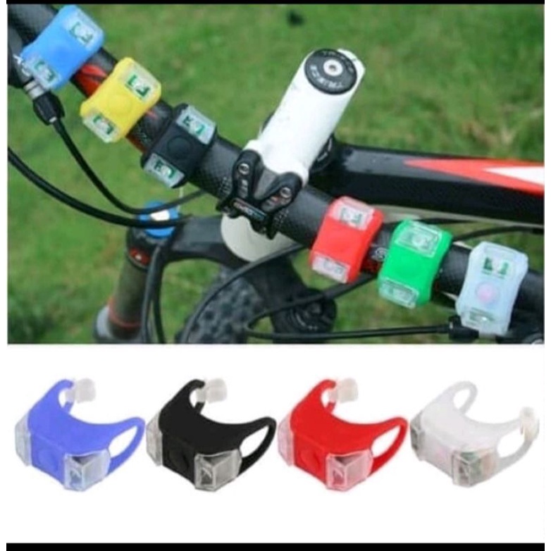 lampu sepeda led strobo depan/belakang.