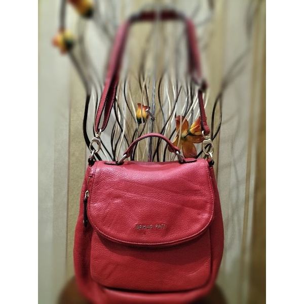 SHOULDER BAG BRHAS PATI MERAH KULMAN PRILOP