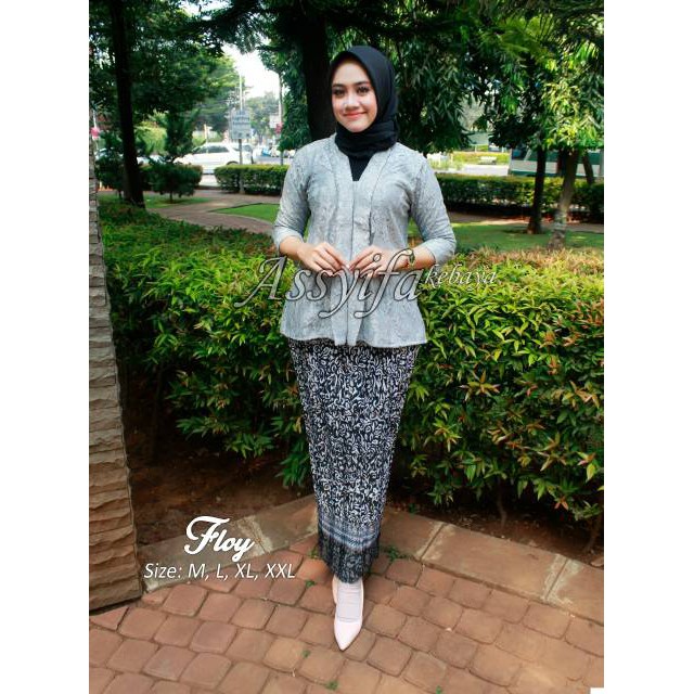 SET KEBAYA FLOY - BAJU PESTA WANITA - KEBAYA BRUKAT IMPOR - MODERN KEBAYA