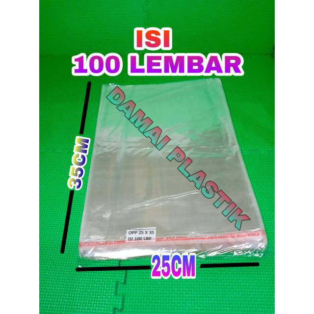 Jual Plastik Opp Lem Baju Isi100pcs Plastik Baju Ukuran25x35 Opp Kemasan Packing Baju Bening 1879