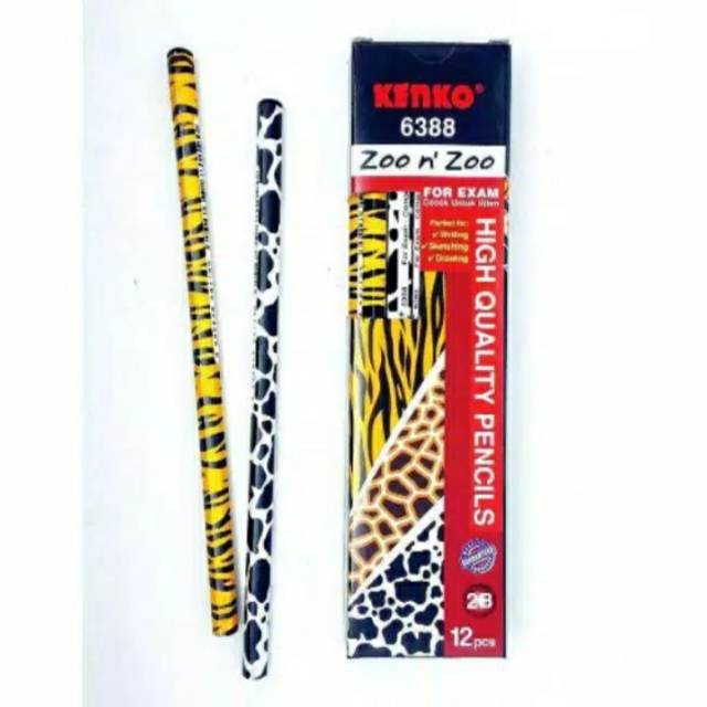 

Pensil 2B / Pensil Ujian Merk Kenko 6388 Zoo Pensil hewan / binatang / lucu anak