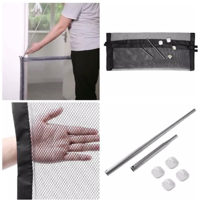 Magic Gate Pintu Jaring Penghalang Pagar Kandang Kucing Anjing 180CM-4