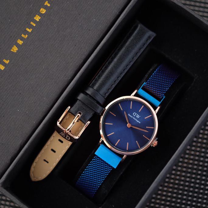 NEW PRODUCT JAM TANGAN WANITA DANIEL WELLINGTON DW MAGNET LADIES BLUE ROSEGOLD TERPERCAYA
