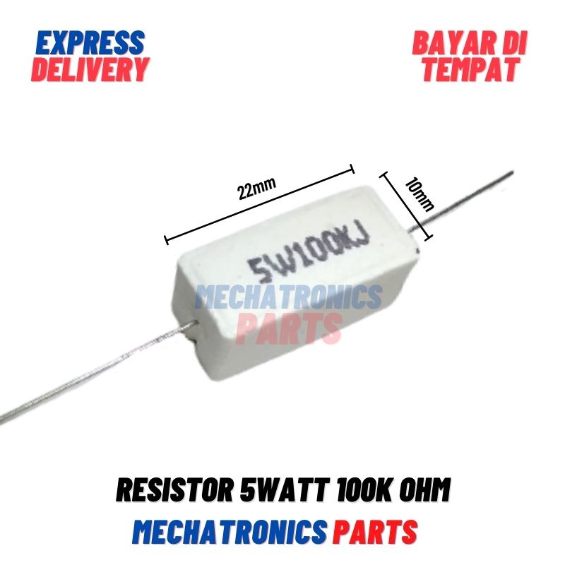 [PAS-9343] RESISTOR 5WATT 100K