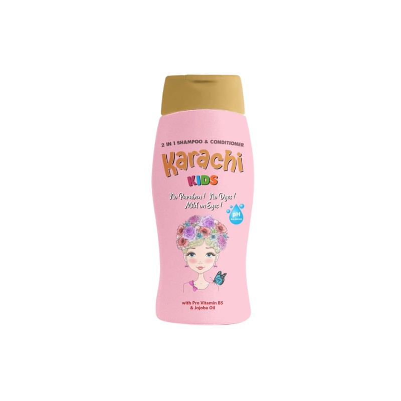 Karachi Kids 2in1 Shampoo and Conditioner 200ml Pink