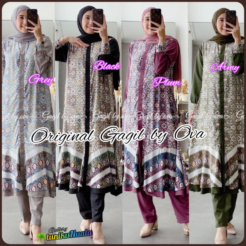 SETELAN STELAN WANITA FASHION MUSLIM LAMIRA 7 SET ORI GAGIL BY OVA ORIGINAL (READY UNTUK PENGIRIMAN)