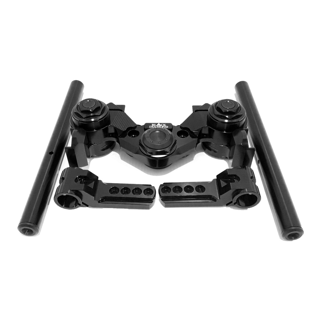 Stang Jepit Adjustable Setelan M'Bikers Yamaha Nmax-155 Old / Pcx-150 BLACK DIAMOND