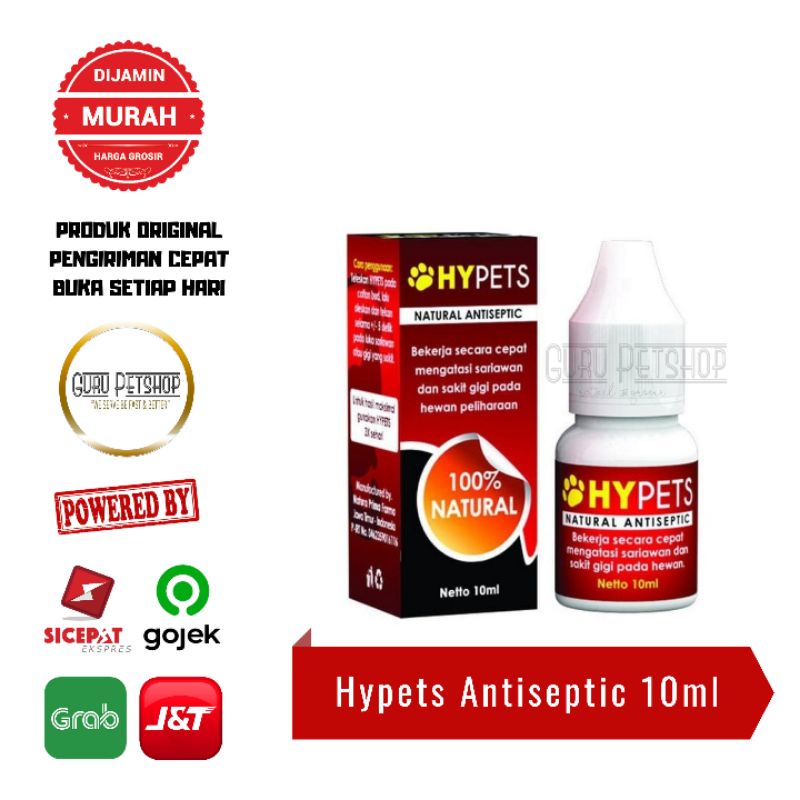 Hypets 10ml 100% Natural Obat Penghilang Bau Mulut Sariawan Kucing Anjing