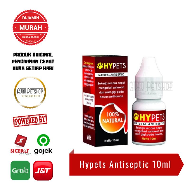 Hypets 10ml 100% Natural Obat Penghilang Bau Mulut Sariawan Kucing Anjing