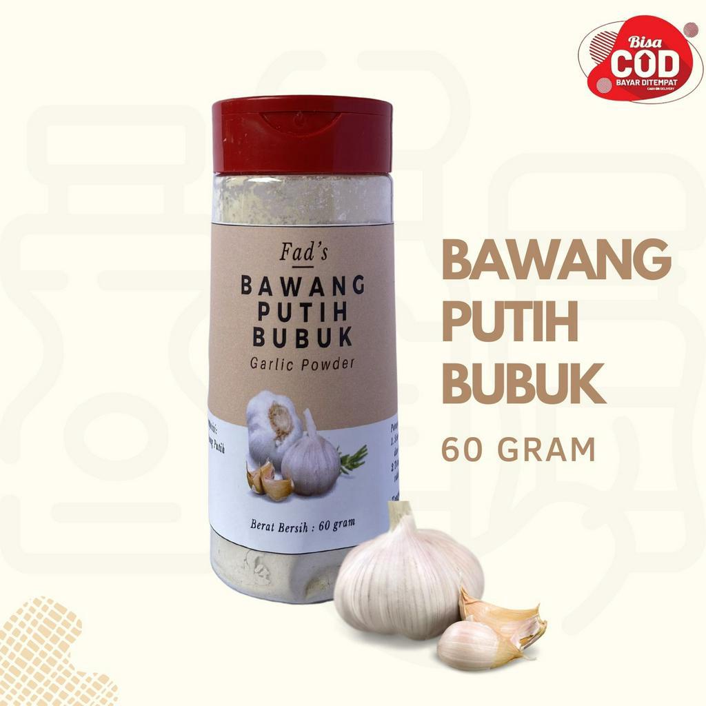 Fad's Bumbu Dapur Bubuk Bawang Putih Bubuk 60 Gram - Bawang Merah Bubuk 60 Gram - Bawang Bombay Bubuk 60 Gram