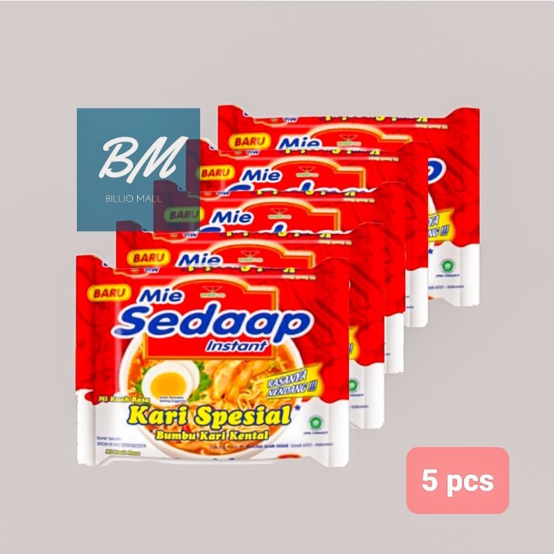 

Mie Sedap Kari Kental Spesial 5 Pcs / Mie Sedaap Kari Spesial 5 x 76 gr