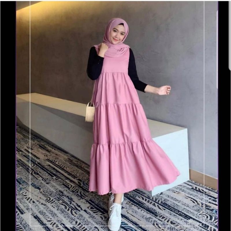 Dress muslim wanita overall Sakurain