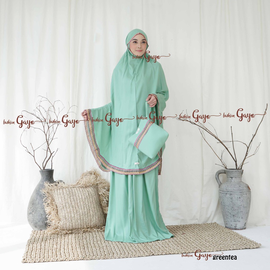 Mukena bali katun rayon 2in1  Aneesaseries