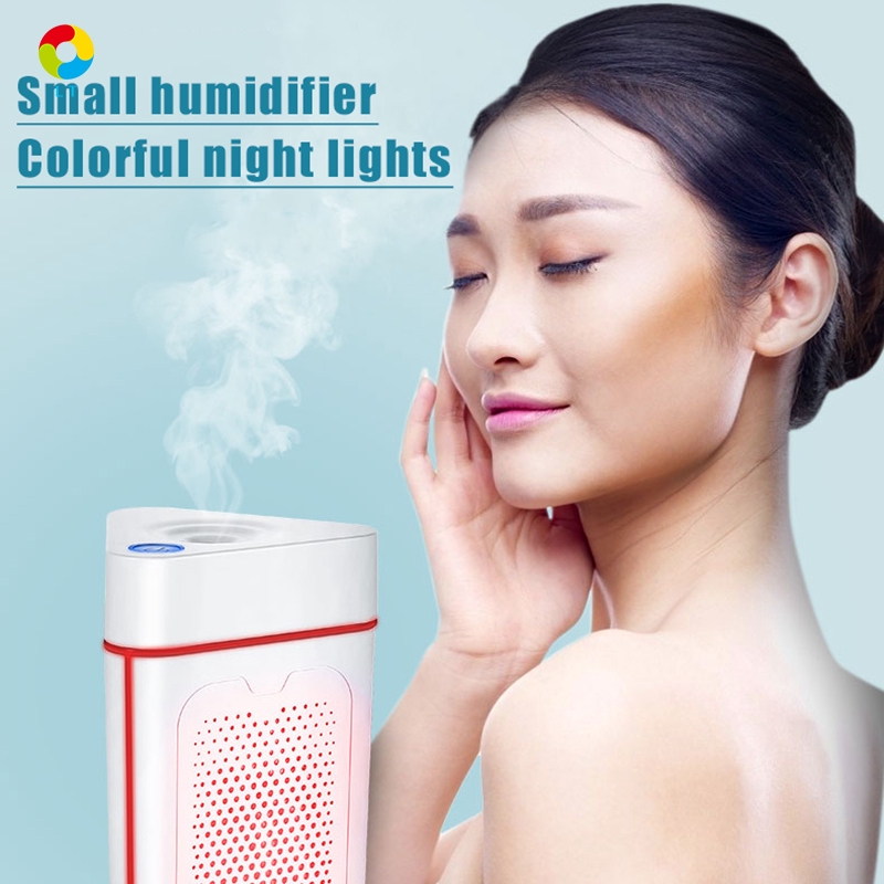 Humidifier Kapasitas 580ml Dengan Lampu  Malam Warna  Warni  