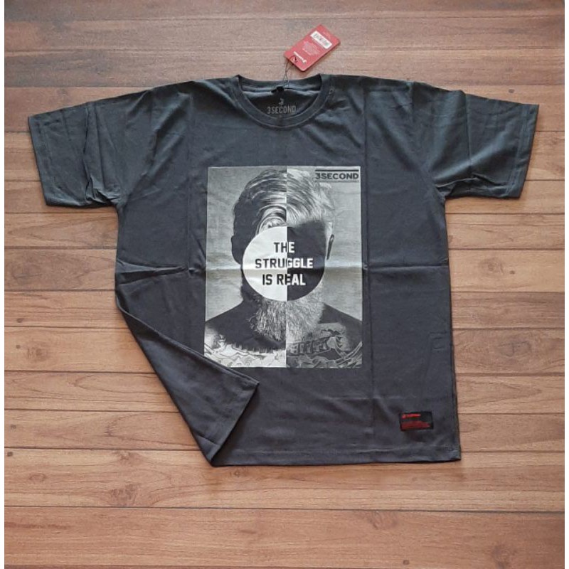 Baju Pria Three second Distro  original