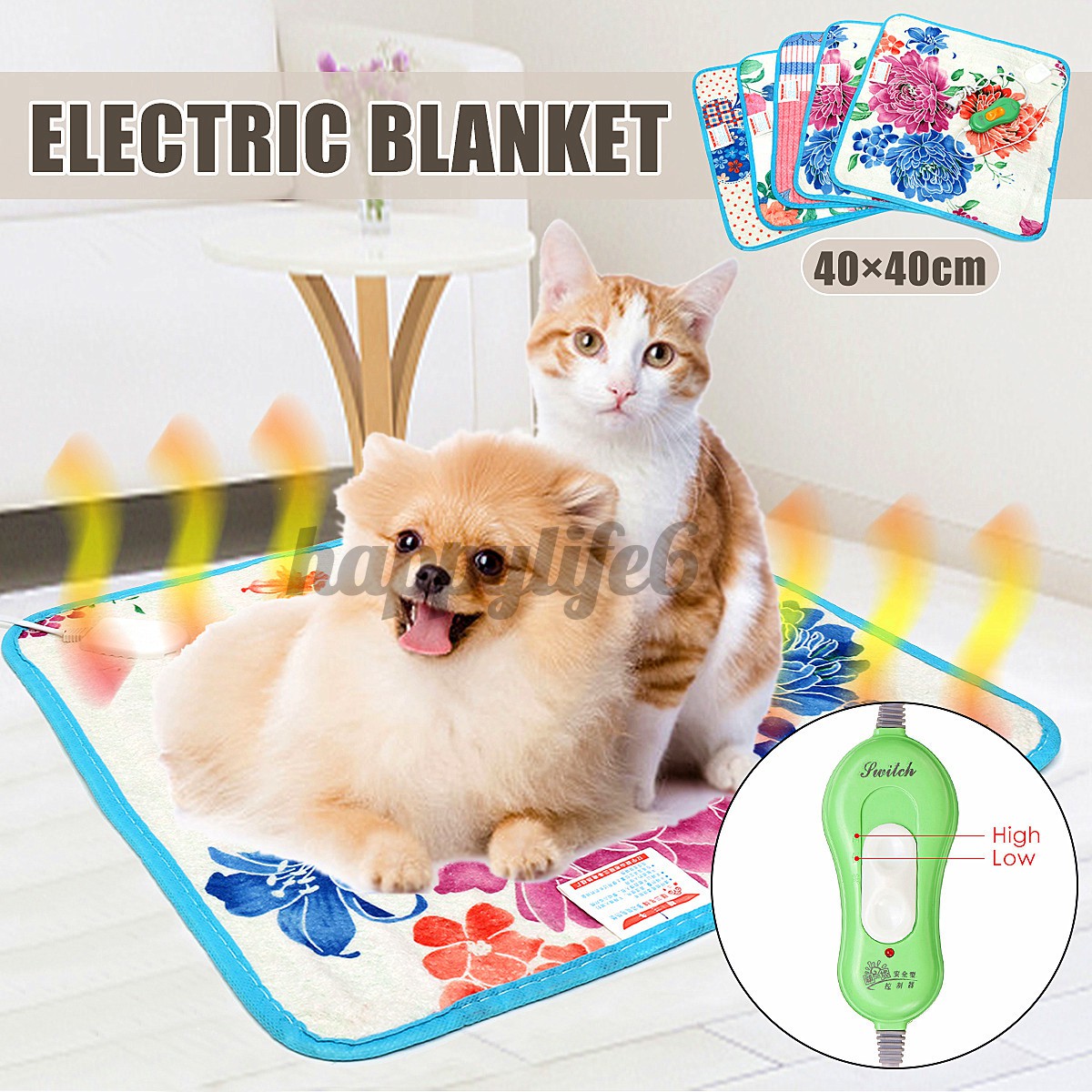 Pet Electric Heater Blanket Heating Pad Dog Cat 4040cm Temperature Adjustment Pet Heating Pad Heating Pad Waterproof And Wear Resistant Happylife6 Shopee Indonesia