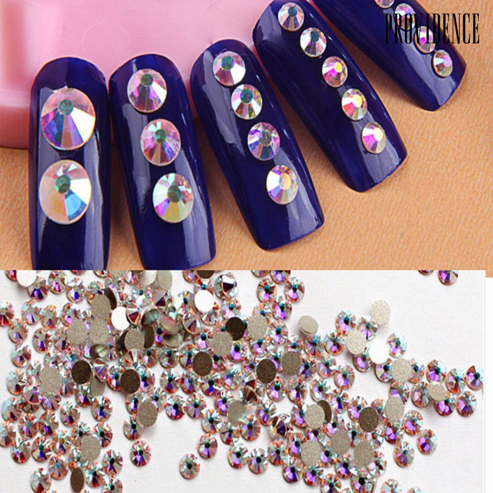 Providence Flat Back Nail Art Rhinestones Glitter Diamond Shape 3D Tips DIY Sticker Decor