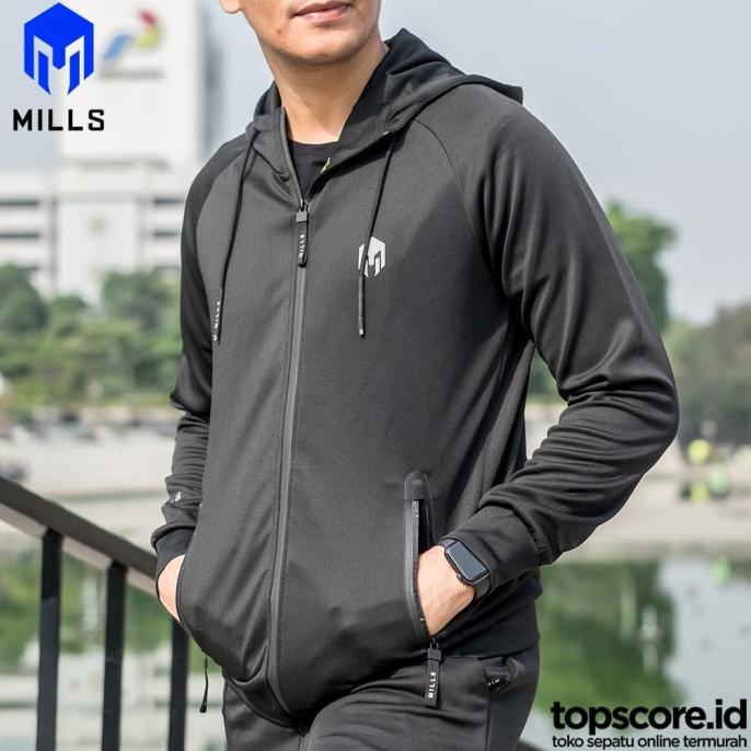 JAKET MILLS SONIC 8002 BLACK PRIA WANITA