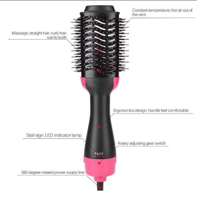 BAROKAH GAMIS Blow dryer 5 in 1 sisir catok keriting lurus hair curly styler x