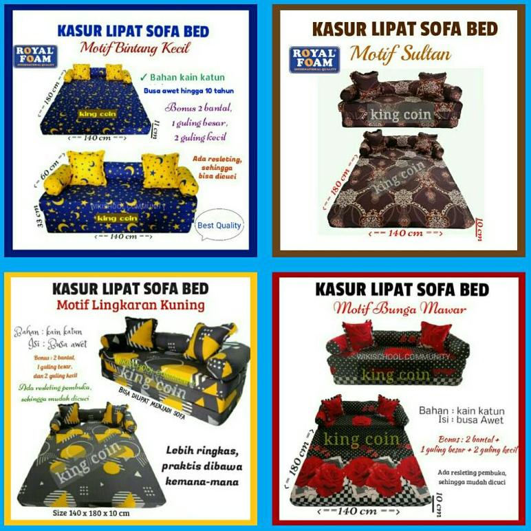 Kasur Lipet Lantai Busa Royal Foam/ Sofa bed Kasur Lipat Untuk Kamar Minimalis Murah