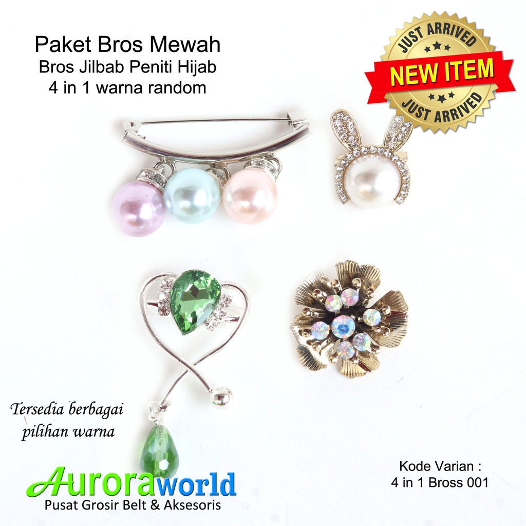 AURORA WORLD PAKET BROS JILBAB PENITI HIJAB MEWAH MODEL TERBARU 1 SET 4