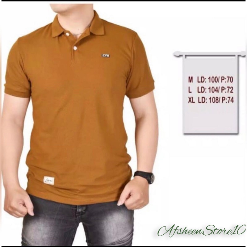 POLO SHIRT Kaos Polo Kaos Kerah Polos Original Brand Levin