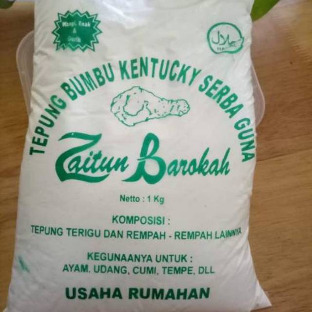 

Tepung kentaky serba guna zaitun barokah 1kg