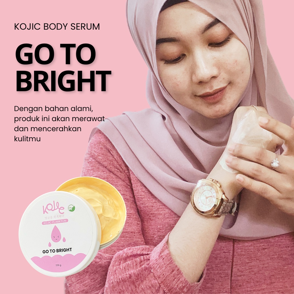 Body Cream Kojic Plankton BPOM Go to Bright